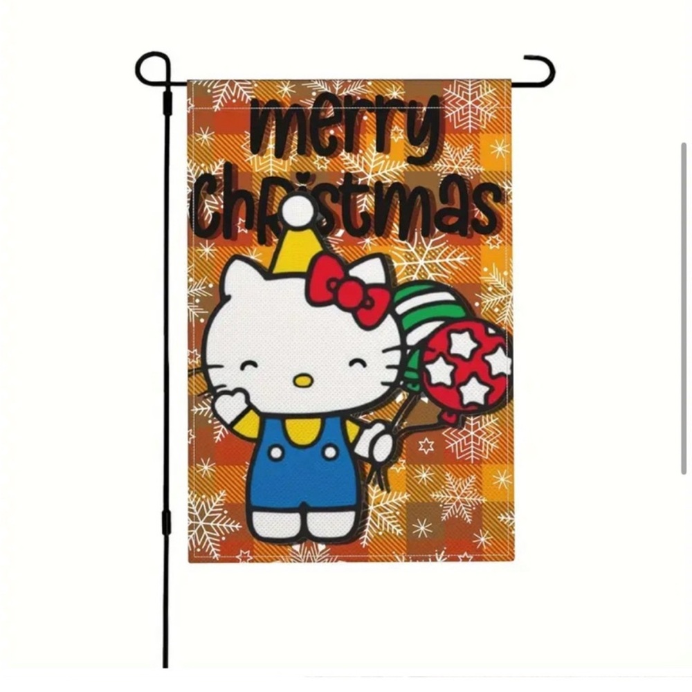 Hello Kitty Christmas Garden Flag